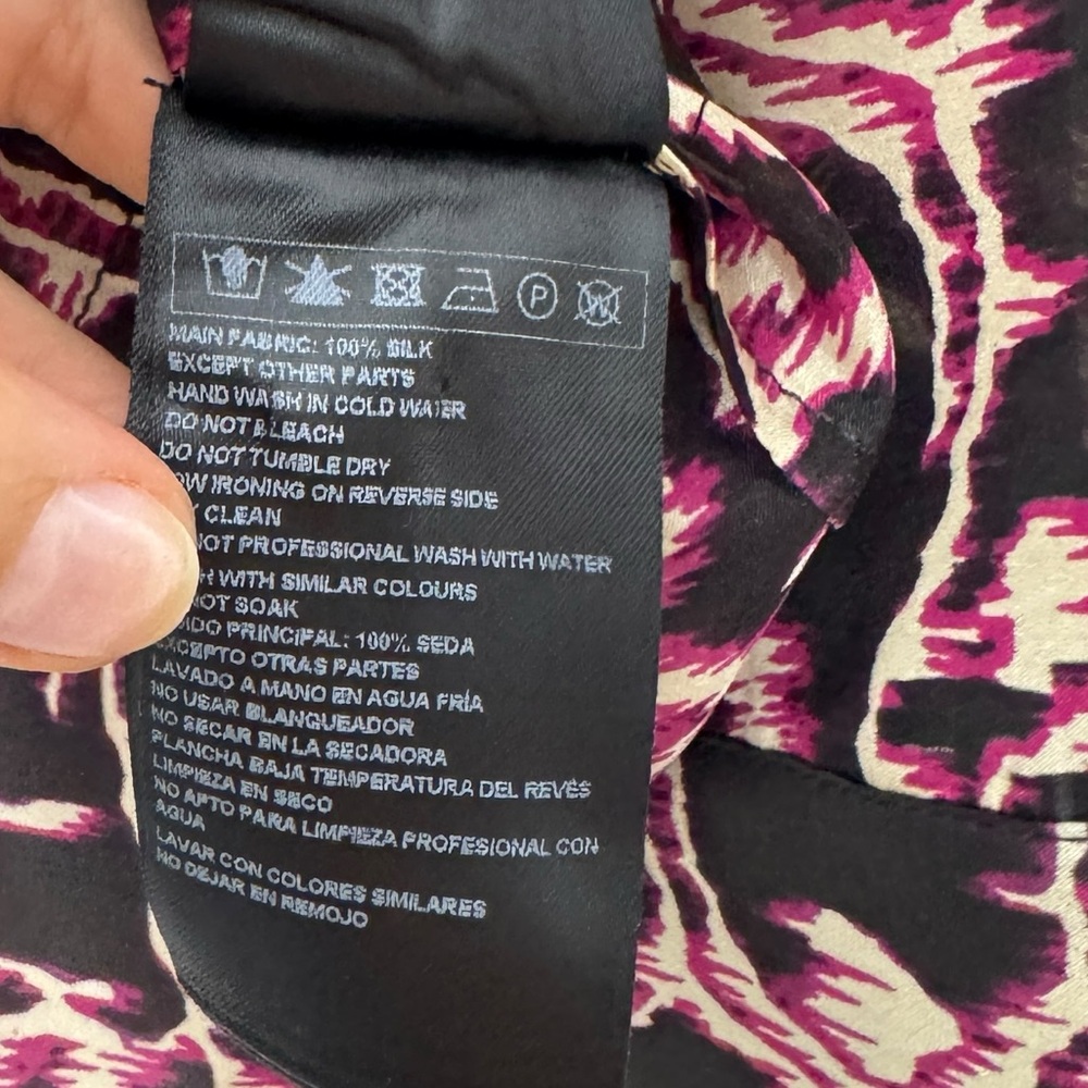 Ba&sh‎ Toste Print Long Sleeve Silk Top - Picture 4 of 8